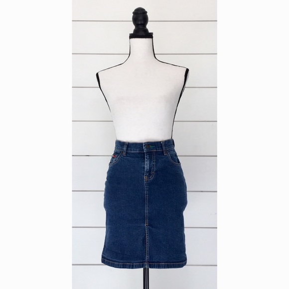 Vintage 90s Tommy Hilfiger Denim Skirt - Picture 2 of 6